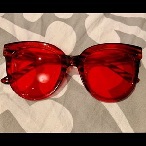 red sunglasses